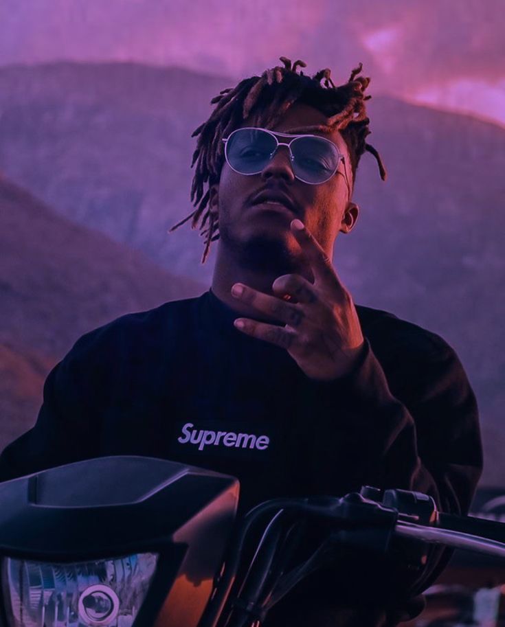 Juice wrld pfp purple