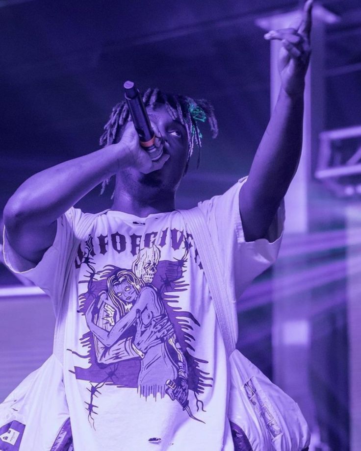 Juice wrld pfp purple