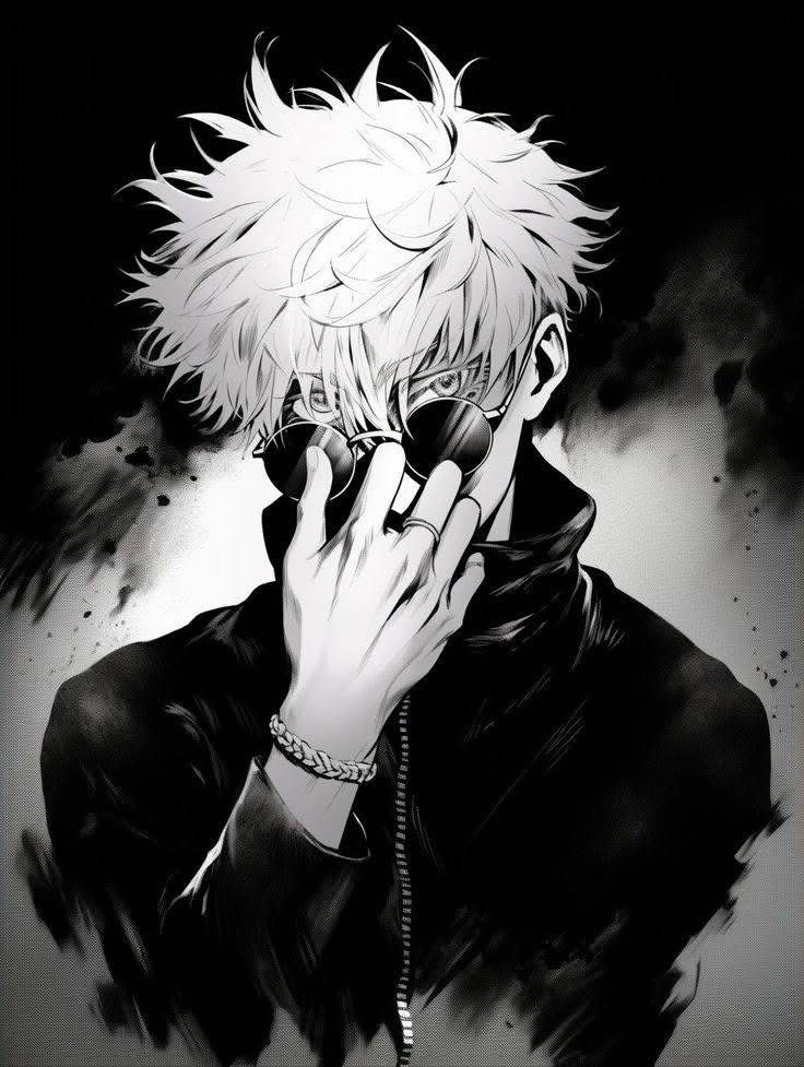 Gojo PFP Black and White