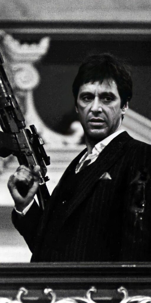 Scarface pfp black and white