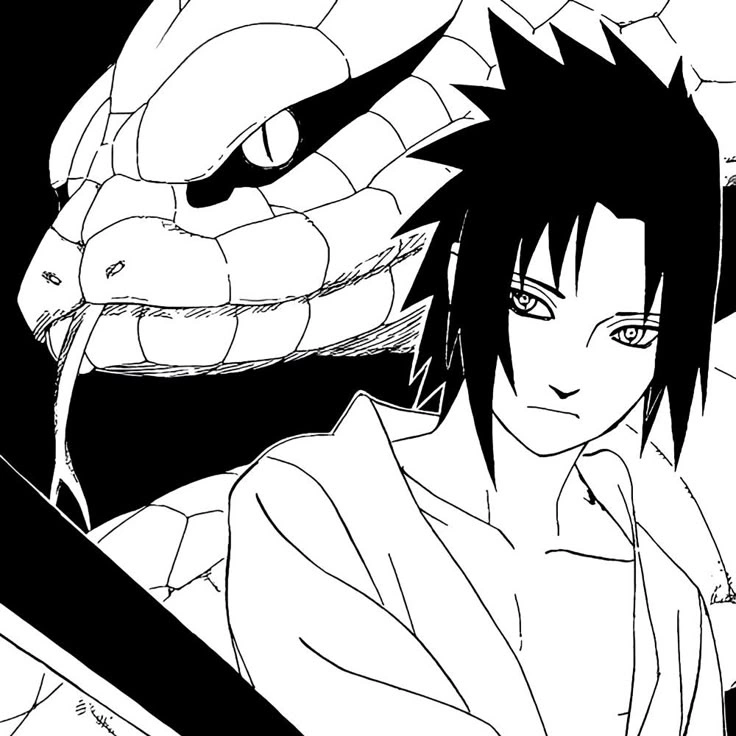 Sasuke PFP Manga
