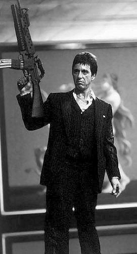 Scarface pfp black and white