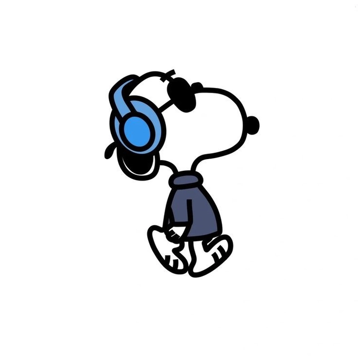 Snoopy PFP Black and White