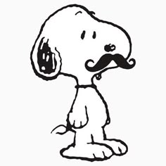 Snoopy PFP Black and White