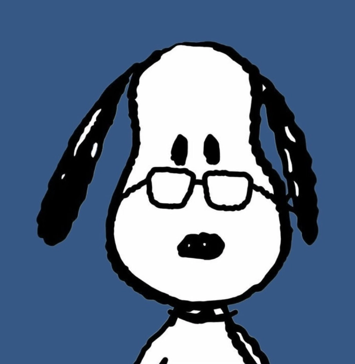 Snoopy PFP Black and White