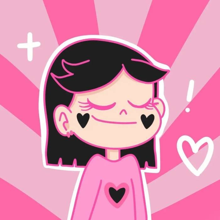 Cute Pink PFP Girl