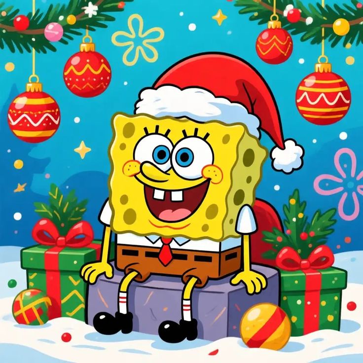 Spongebob pfp christmas