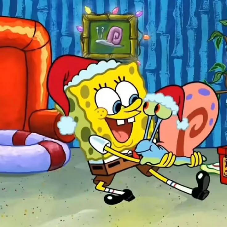 Spongebob pfp christmas