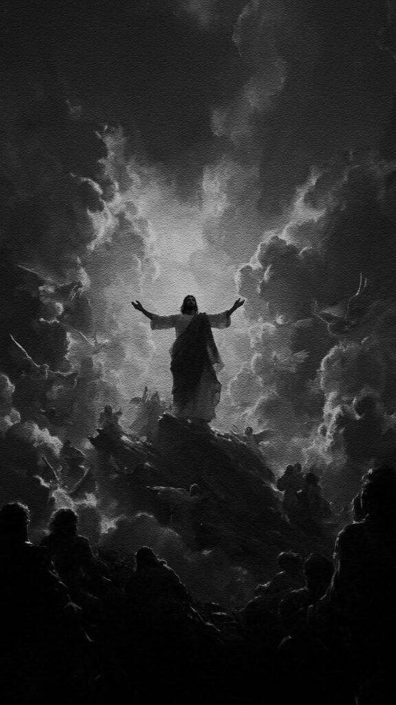 Jesus PFP Black and White