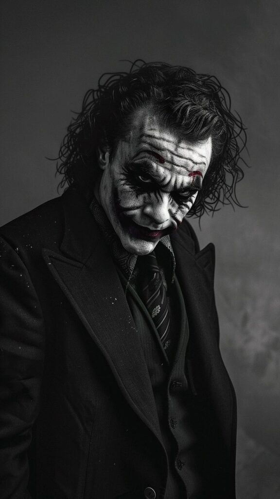 Joker PFP Black and White