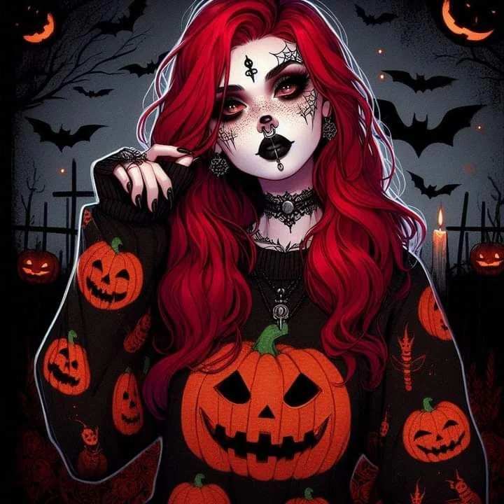 Halloween pfp girl