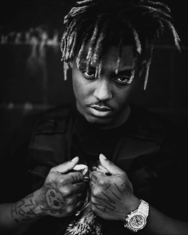 Juice wrld pfp black and white