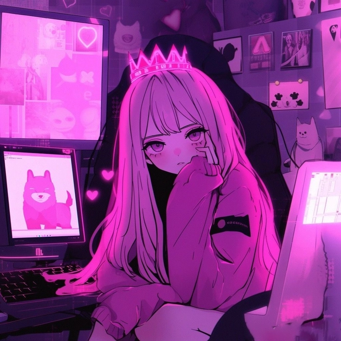 Cute Pink PFP Anime