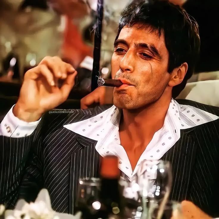 Scarface pfp smoking