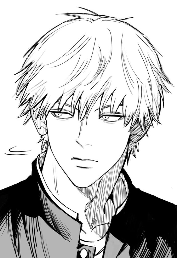 Denji PFP Black And White