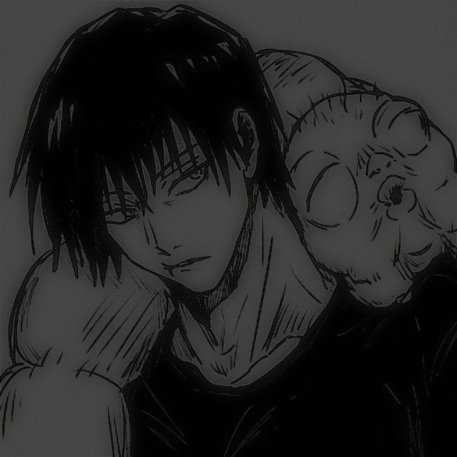 toji pfp black and white