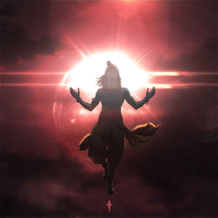 Mythical god energy in profile