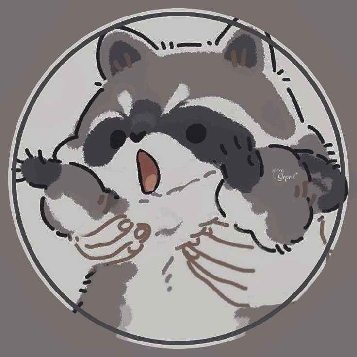 Raccoon eating late night snacks