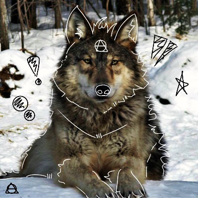 Creative Therian PFP with masks, ears, and symbolic designs
