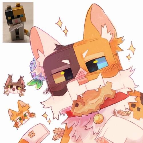 Mysterious Therian PFP with masks and symbolic expressions